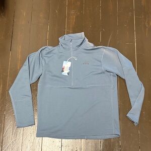 Helly Hansen Men’s evolved air 1/2 zip midlayer washed navy Large Damaged NWT